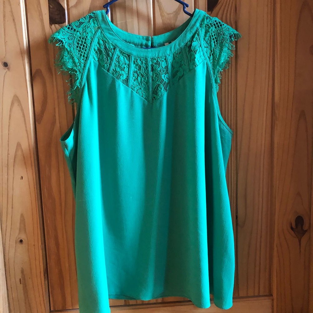 Cato lace detail tank